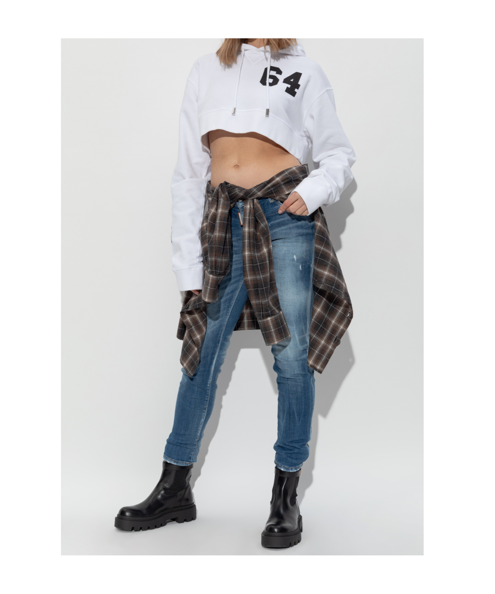 DSQUARED2 DISTRESSED-EFFECT JEANS
