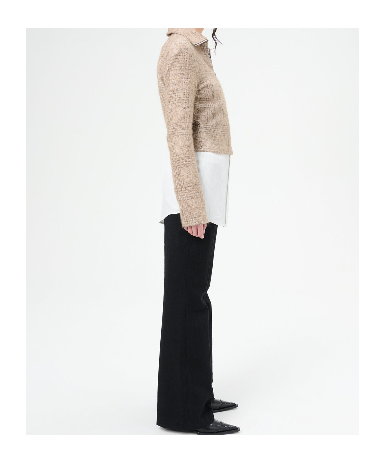 Our Legacy Checked Casual Jacket In Nude