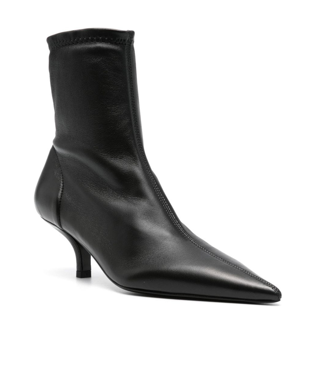 Totême Ankle High Heel Short Boots In Black