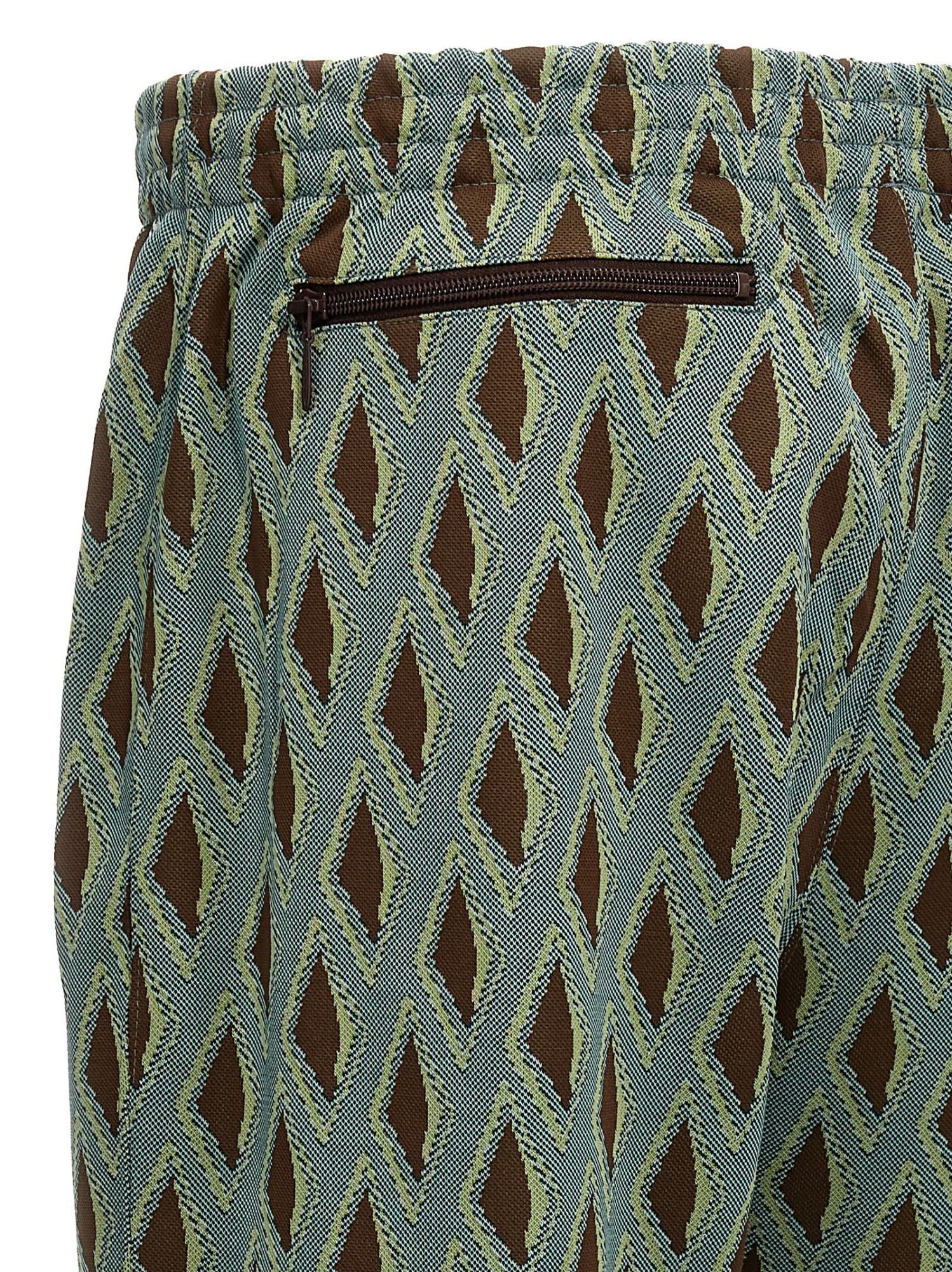 Needles Printed Joggers With Pockets And Elastic Waistband In Green