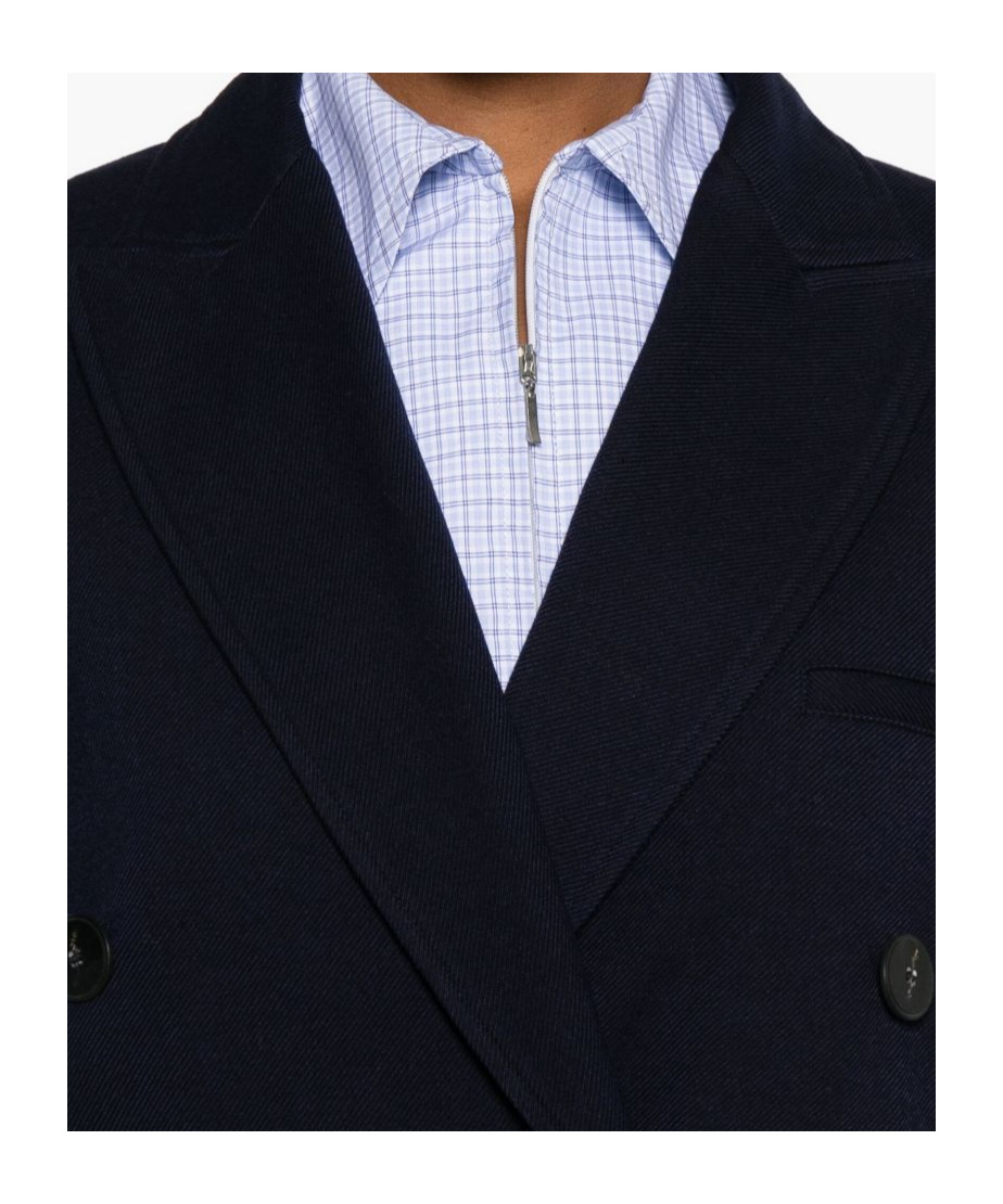 Forte Forte Women Double-breasted Jacket In Blue