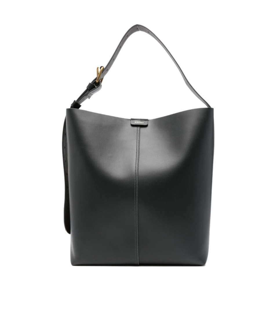 Soeur Letter Logo Shoulder Bag In Black