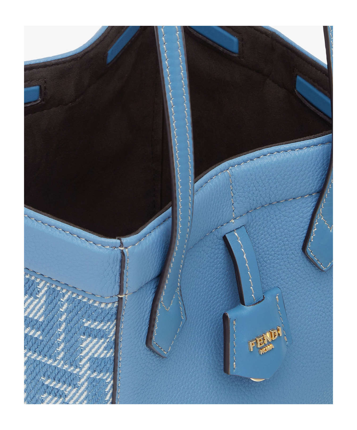 Fendi Women's Mini Origami Bucket Bag In Blue