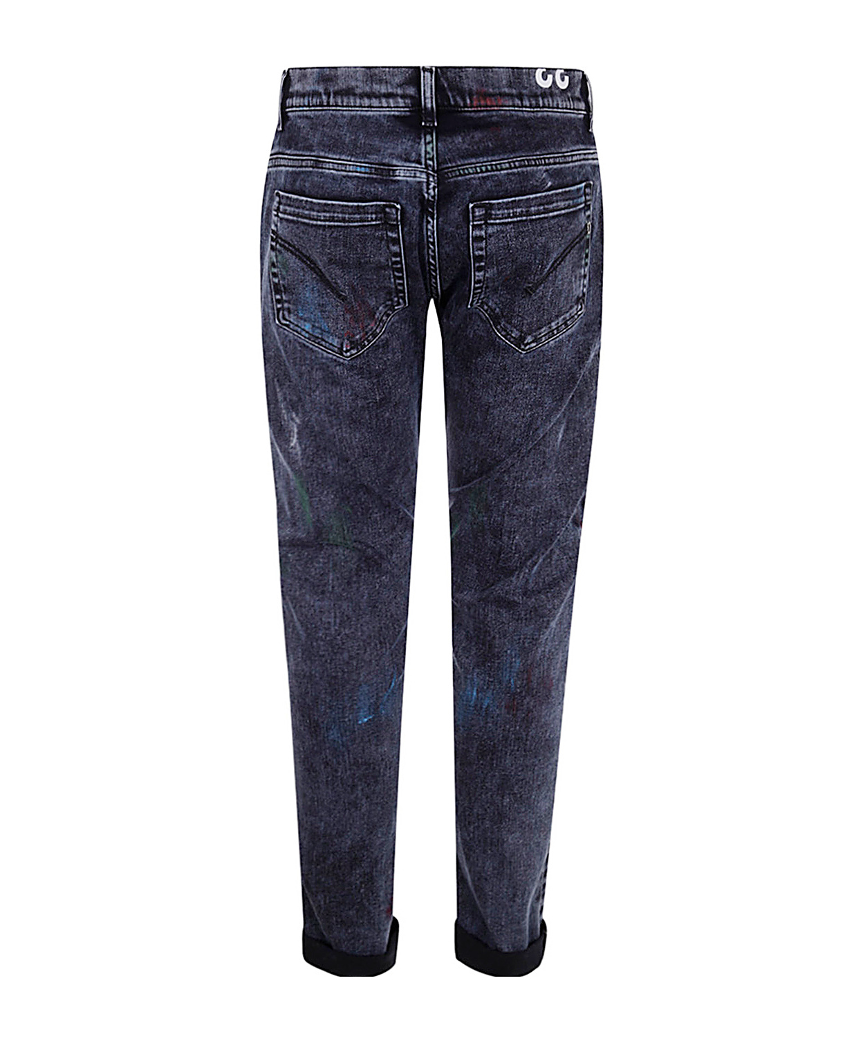 Dondup Stretch Denim Trousers George Jeans In Gray