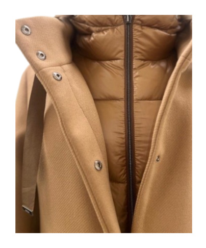 Herno Hooded Down Jacket In Brown