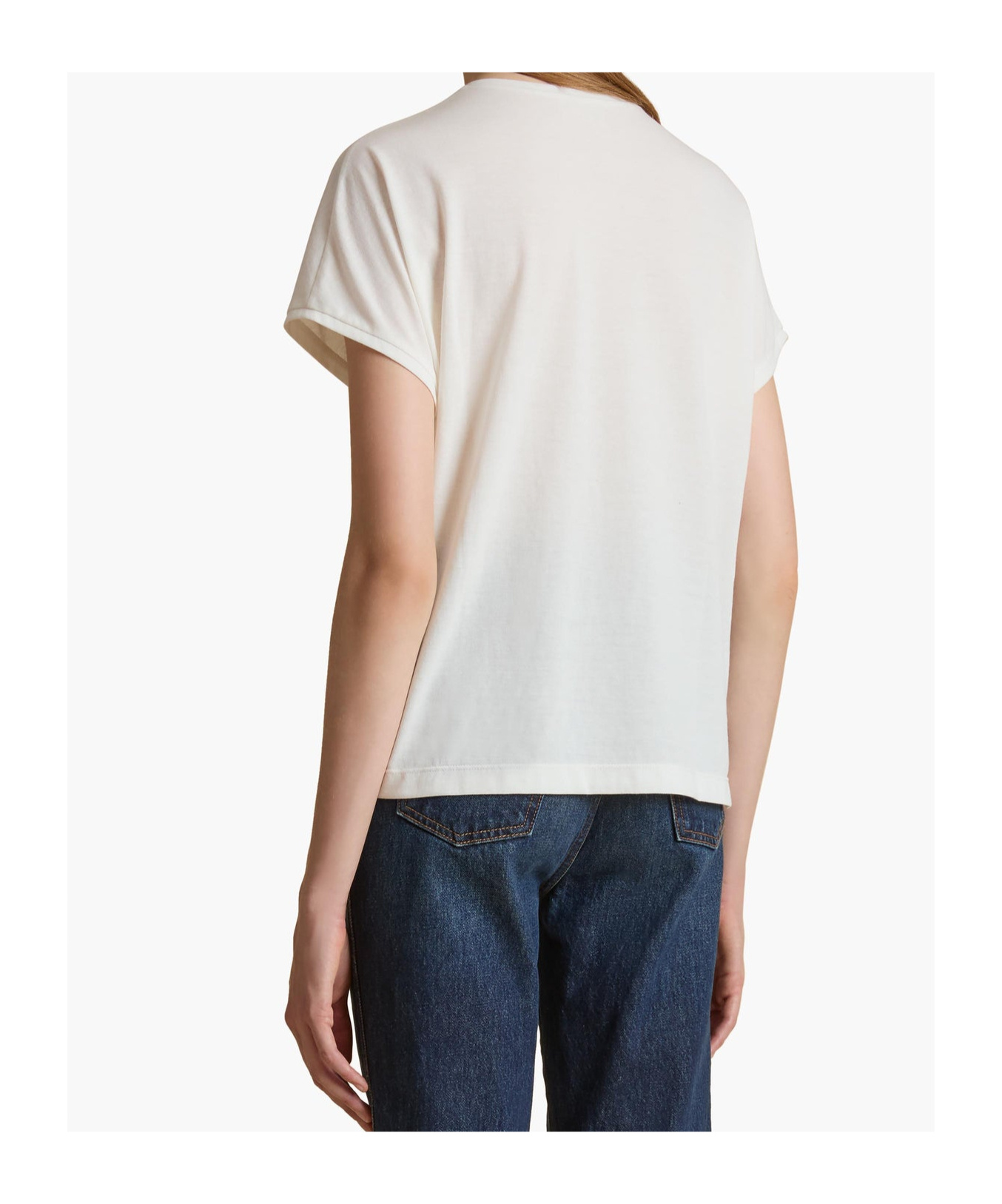 Shop Khaite Devra T-shirt In White