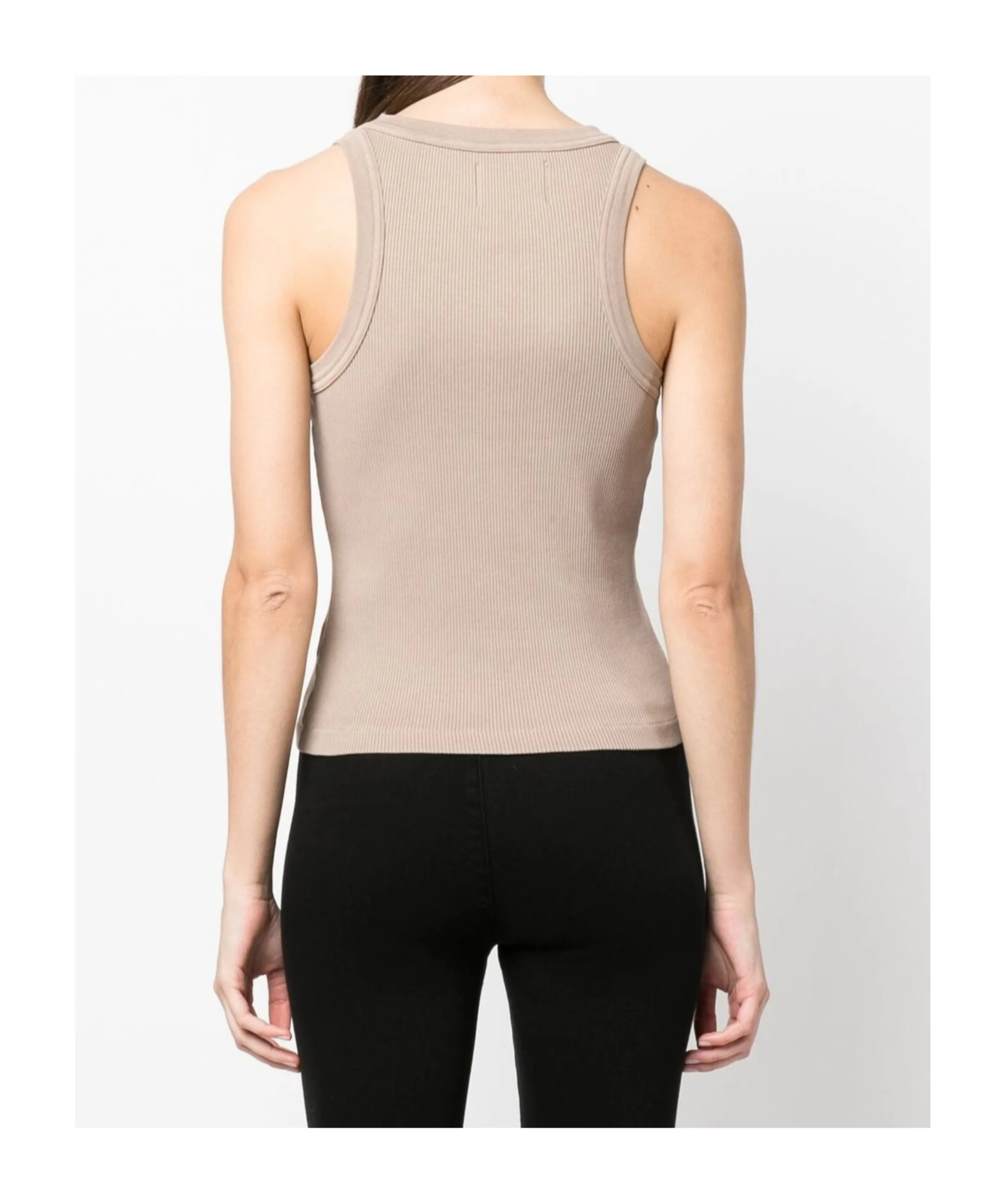 Citizen Of Humanity Citizens Of Humanity Sleeveless Ribbed Top In Brown