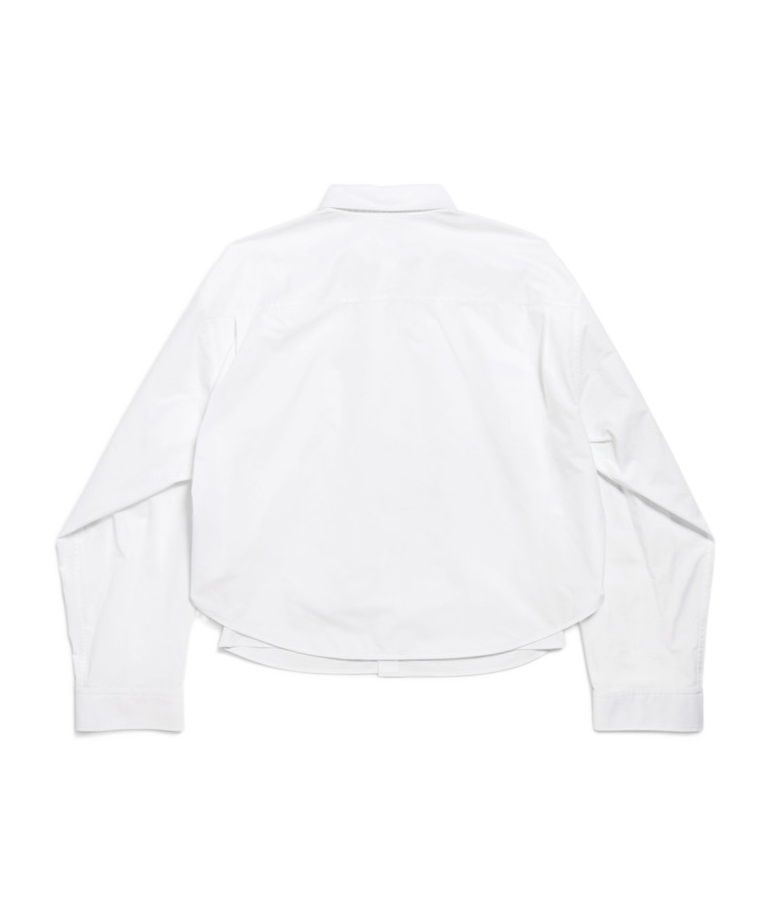 Balenciaga Semi Fitted Button-down Shirt In White