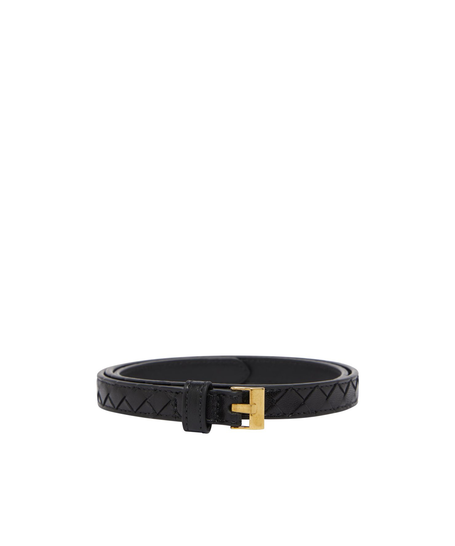 Bottega Veneta Adjustable Waist Belt In Black