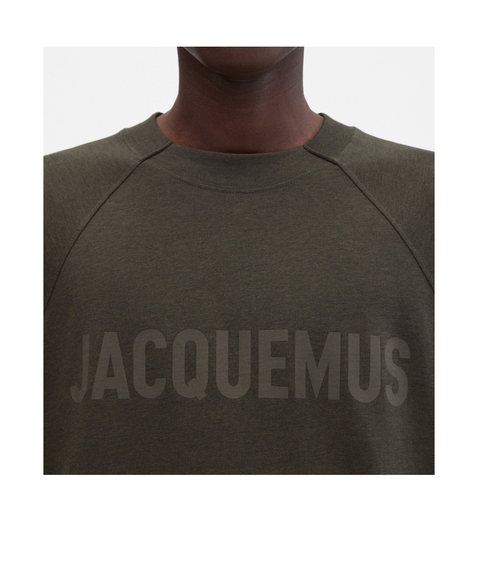 Jacquemus Item O-neck Short-sleeved T-shirt In Military Green