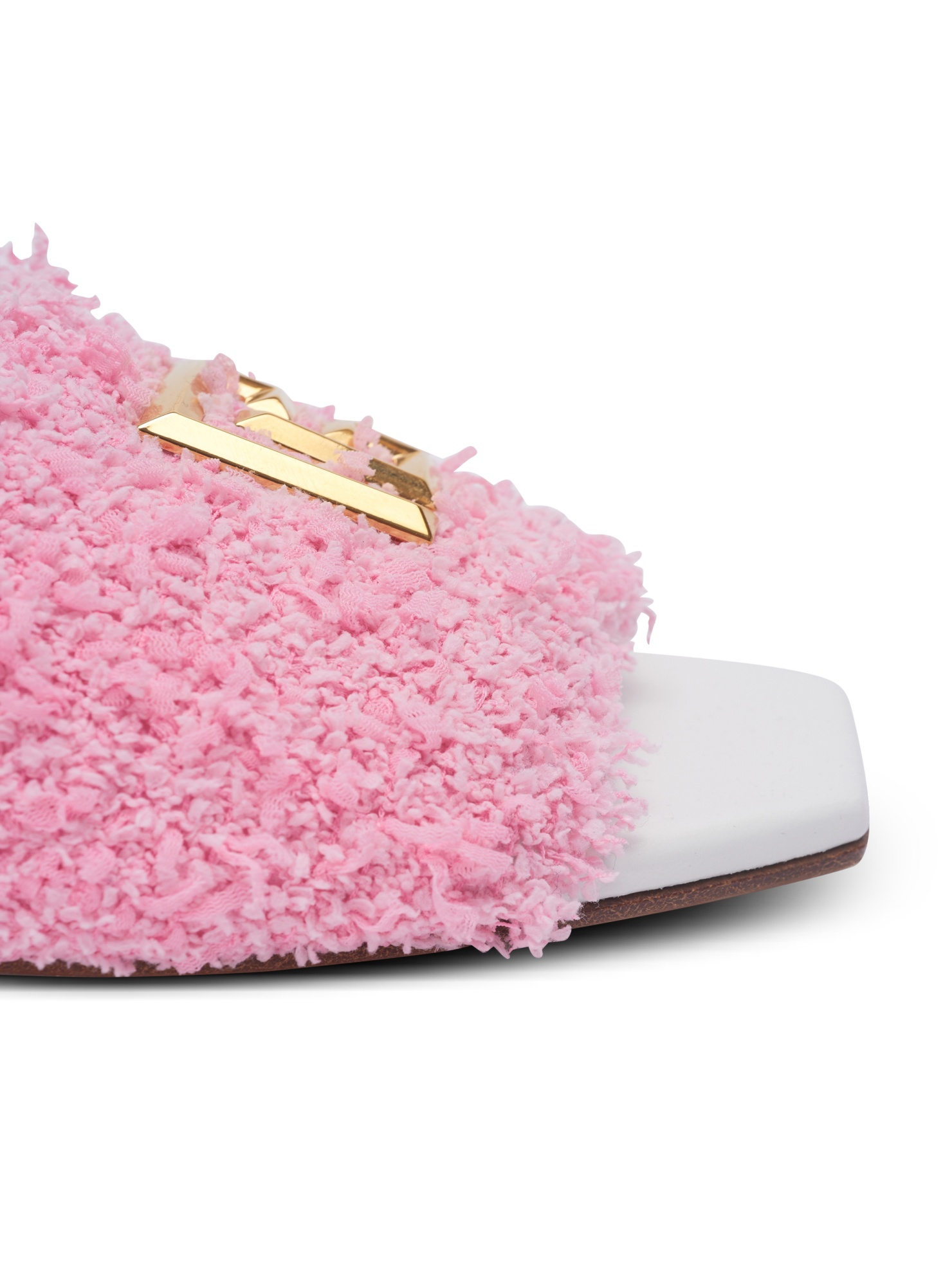 Balmain Pink Dafne Mules In Pink