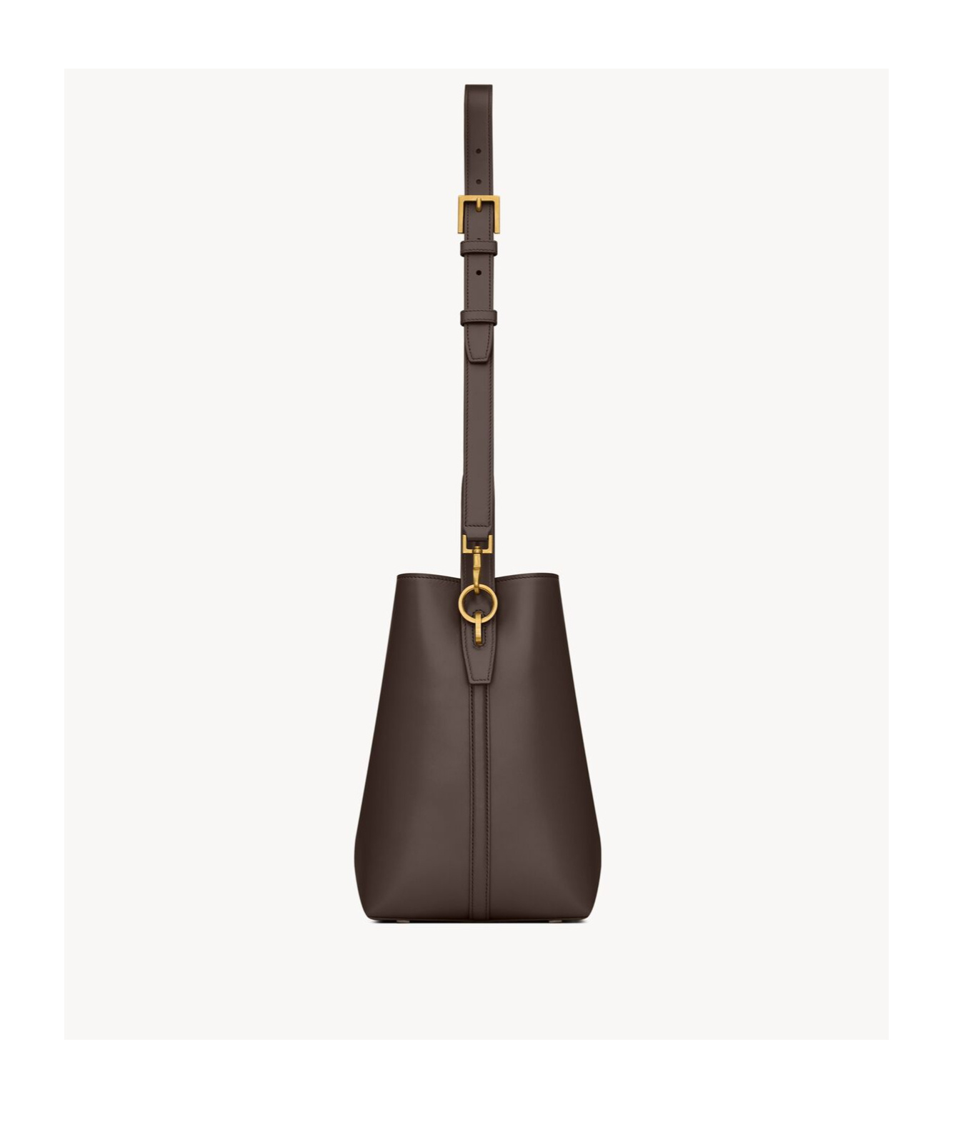 Saint Laurent Le 37 Ysl Bucket Bag In Smooth Leather In Black