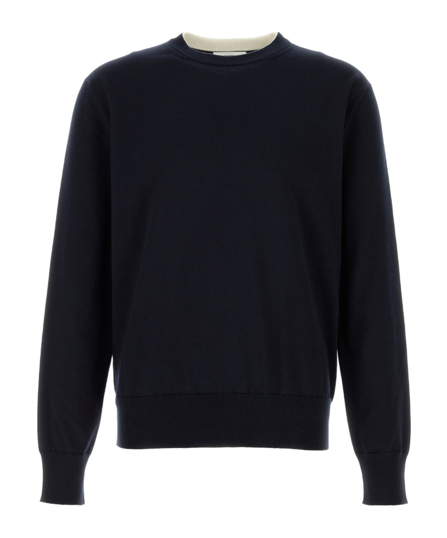 Jil Sander Midnight Blue Cotton Sweater In Blue