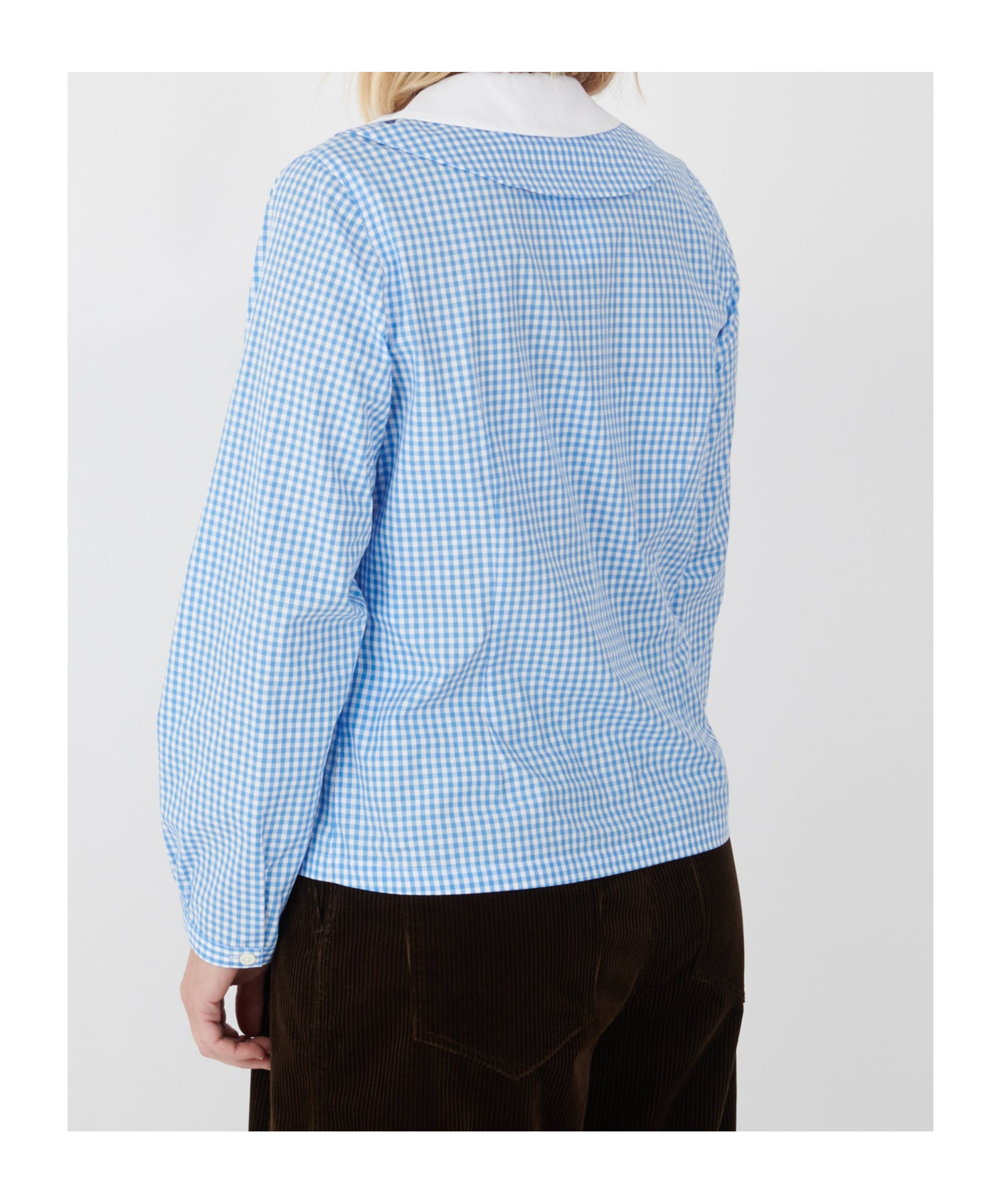 Comme Des Garçons Plaid Shirt In Blue
