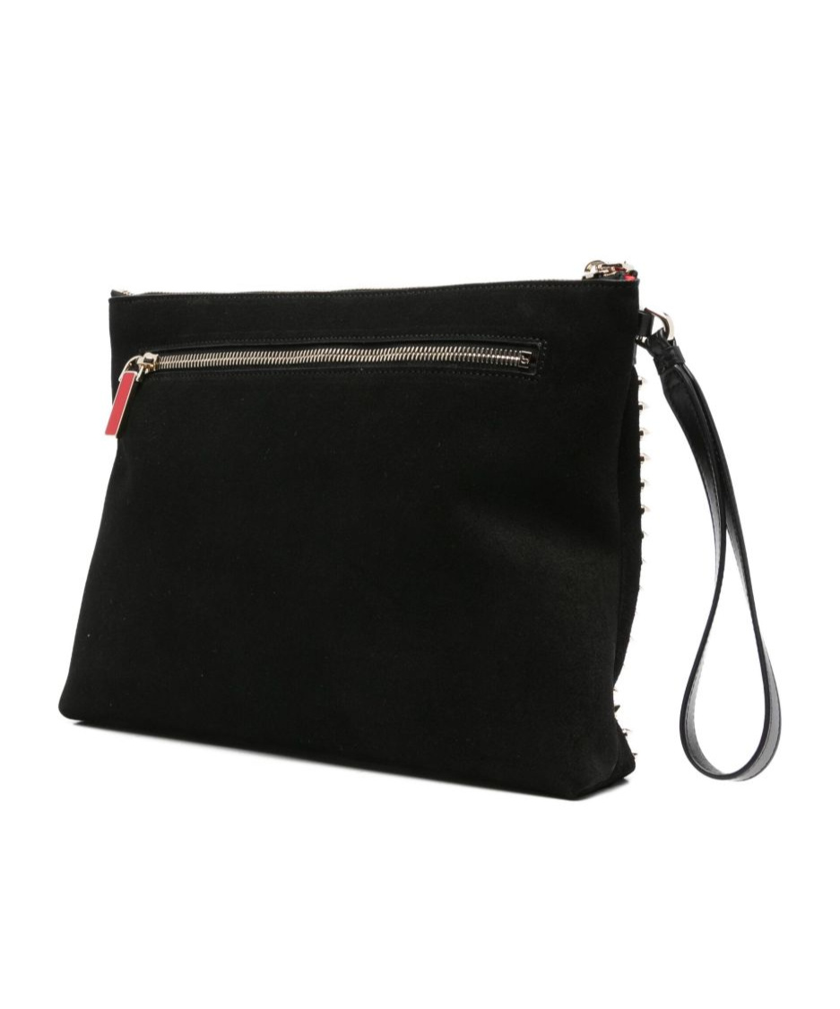 Christian Louboutin Chic Clutch Bag Metal Hardware In Black