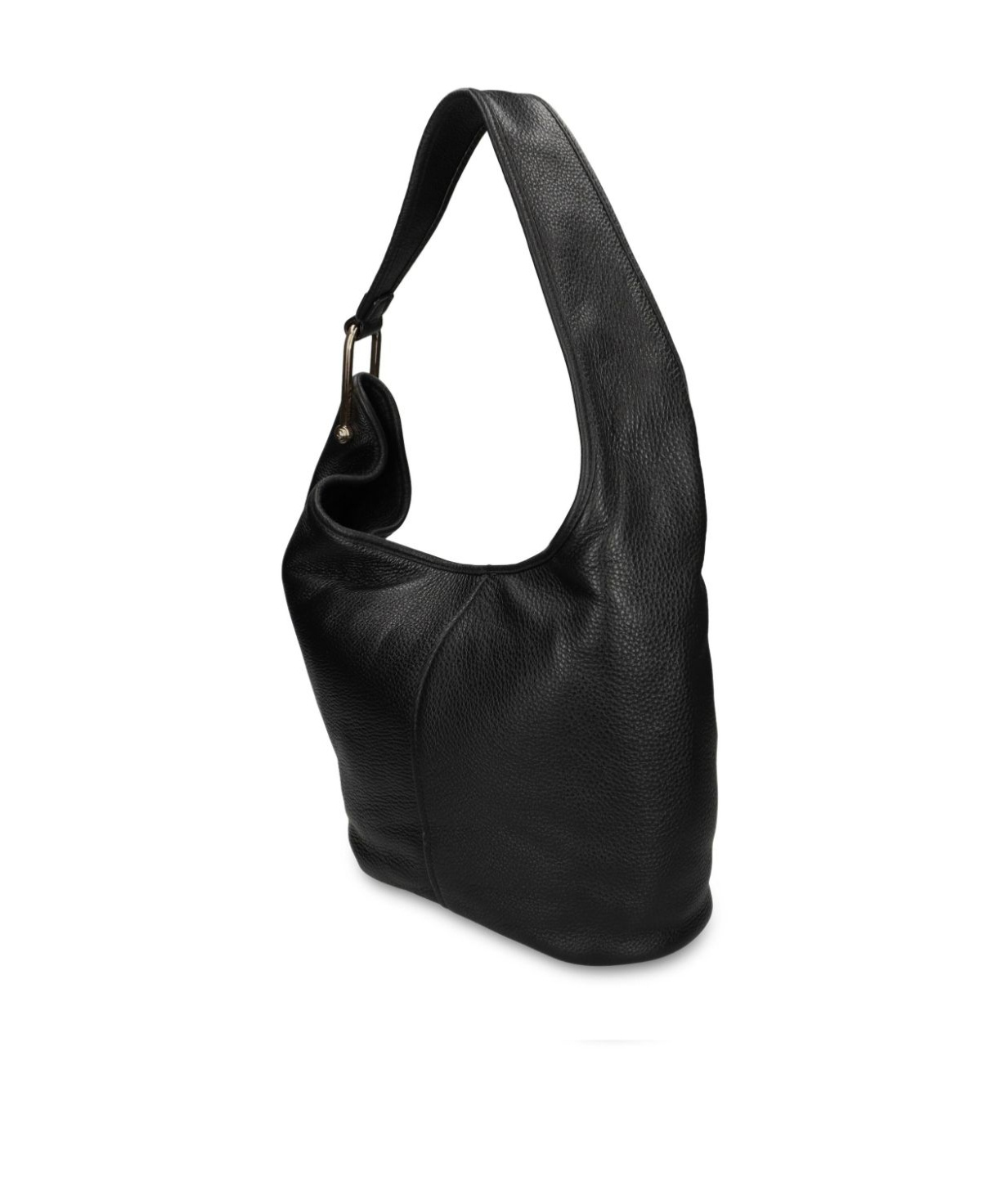 Michael Michael Kors Textured Leather Shoulder Bag With Gold-tone Hardware In Black