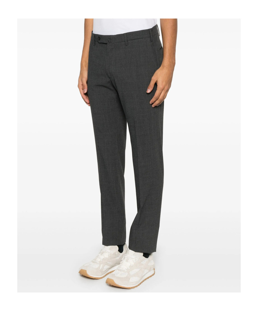 Incotex Belt-loop Casual Pants In Black