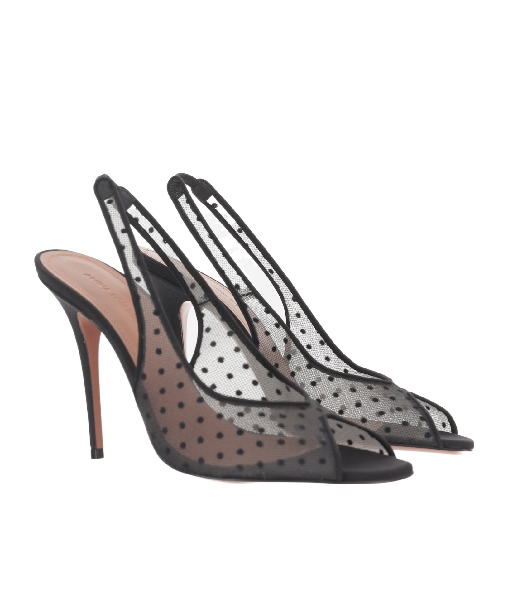 Amina Muaddi Kristina Fabric Slingback In Animal Print