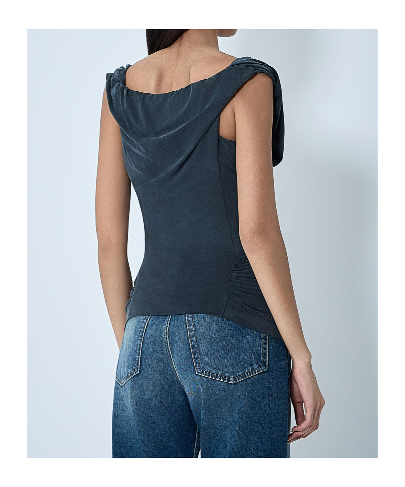 Vivienne Westwood Gathered Top In Blue