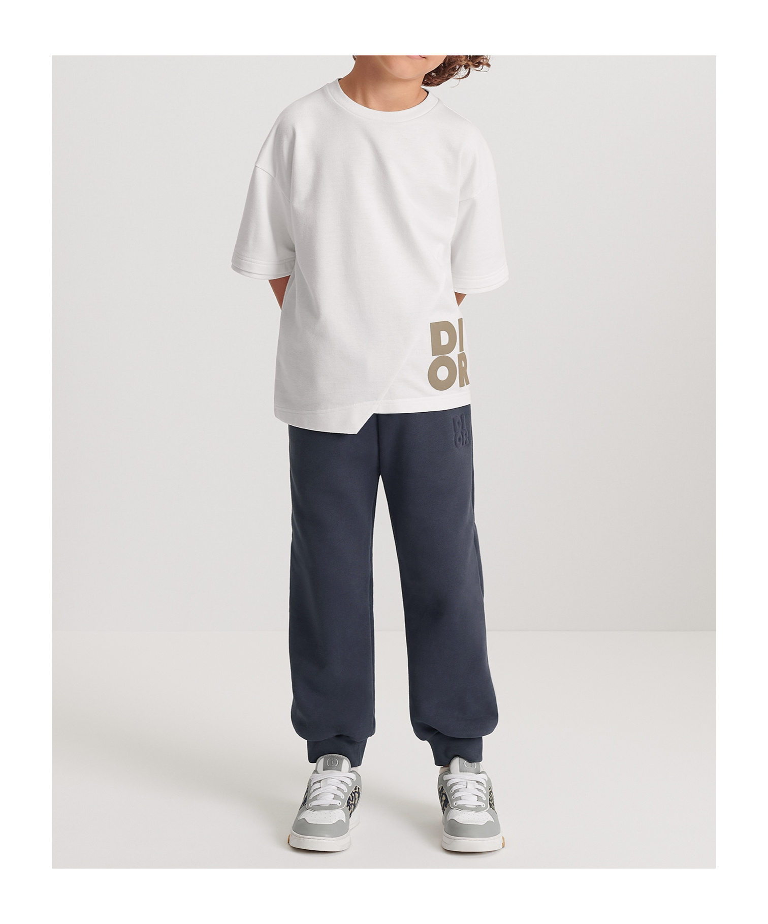 Dior Elastic Waist Sweatpants In Black