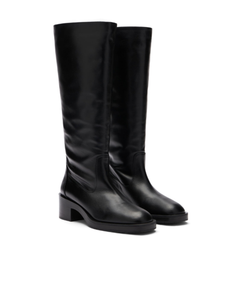 Stuart Weitzman Kaia Knee-high Boots In Black