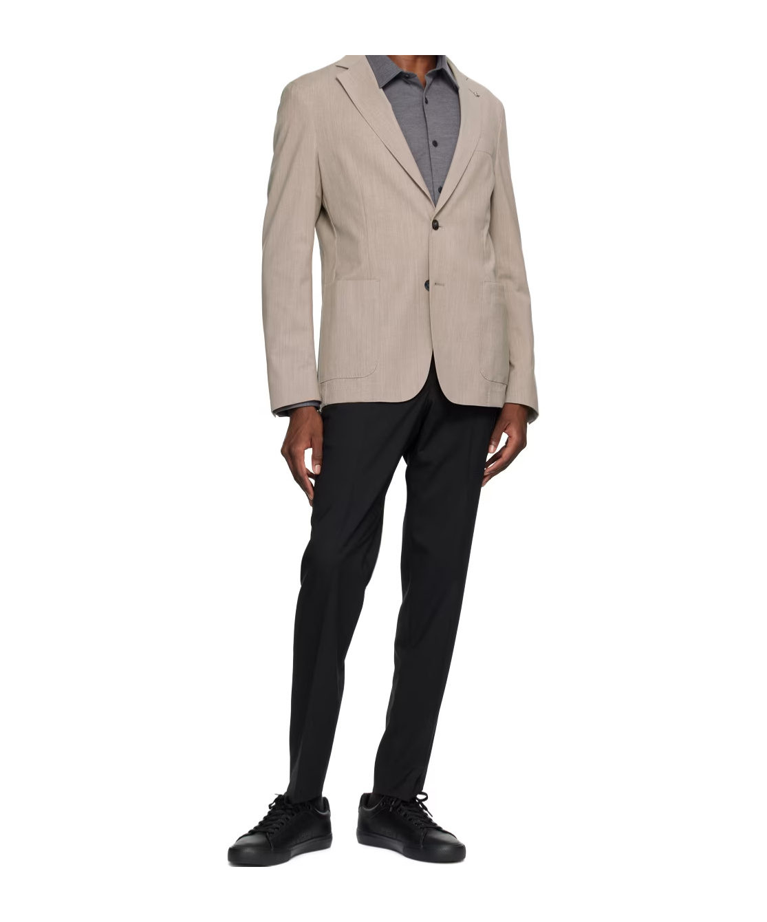 Hugo Boss Belt-loop Casual Pants In Black