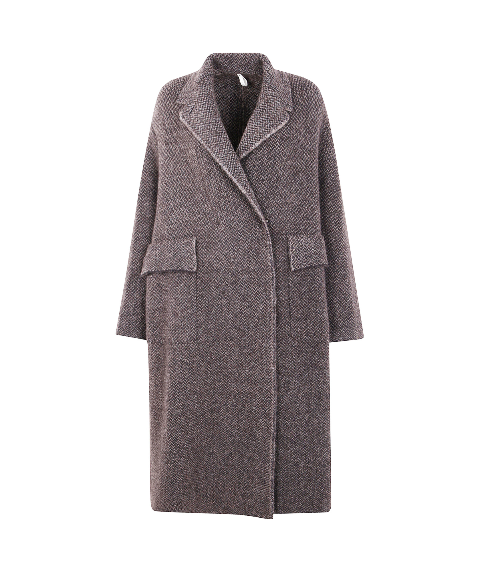 Boboutic Double Breasted Coat In Gray