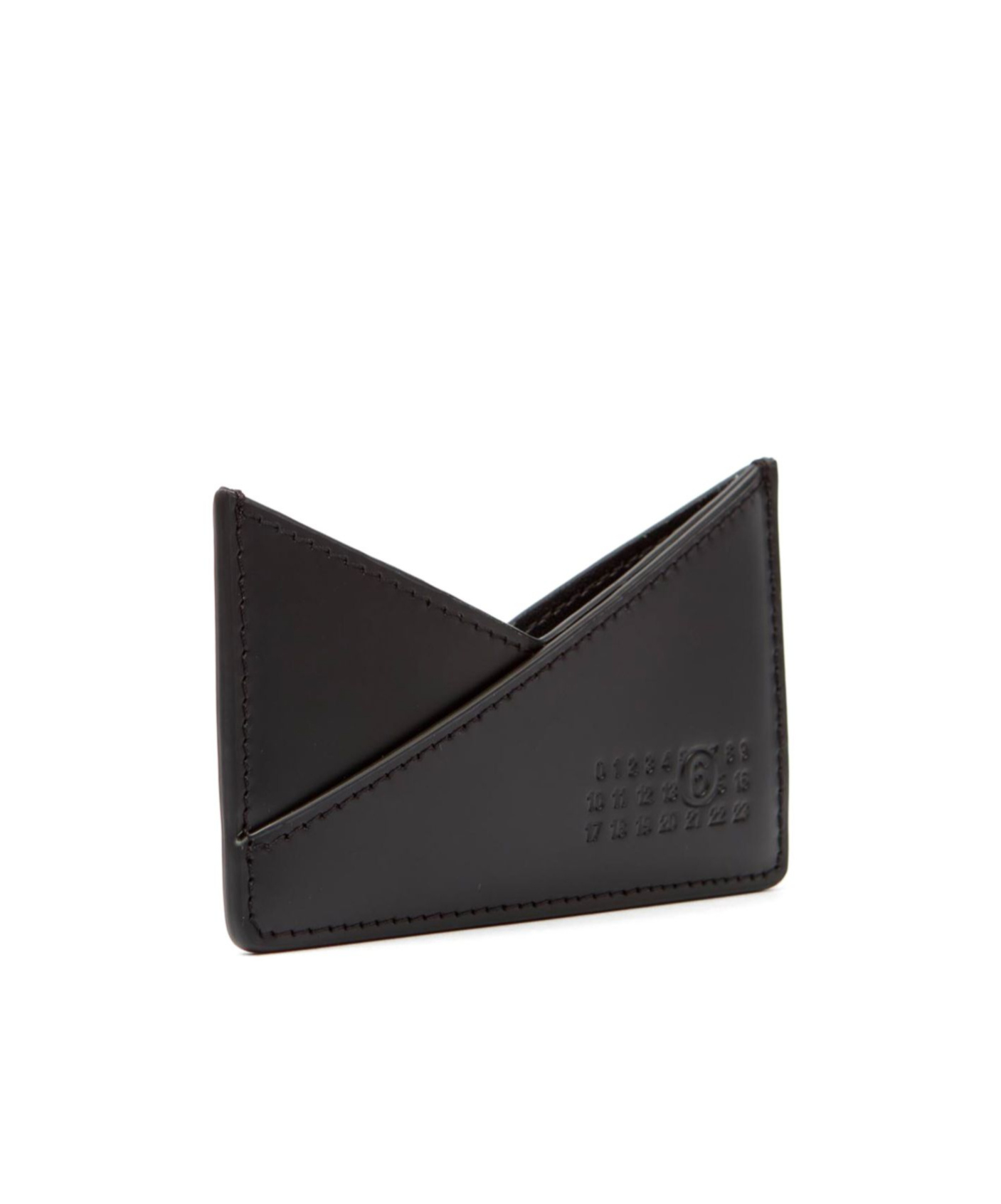 Mm6 Maison Margiela Single-stitch Logo Cardholder In Black