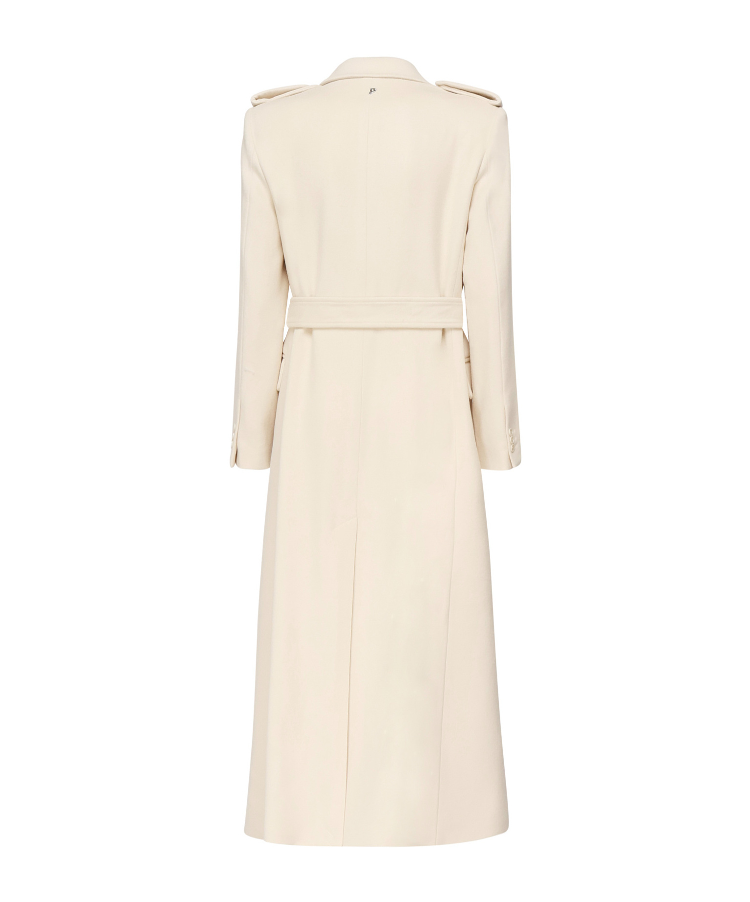 Dondup Double-breasted Coat In White