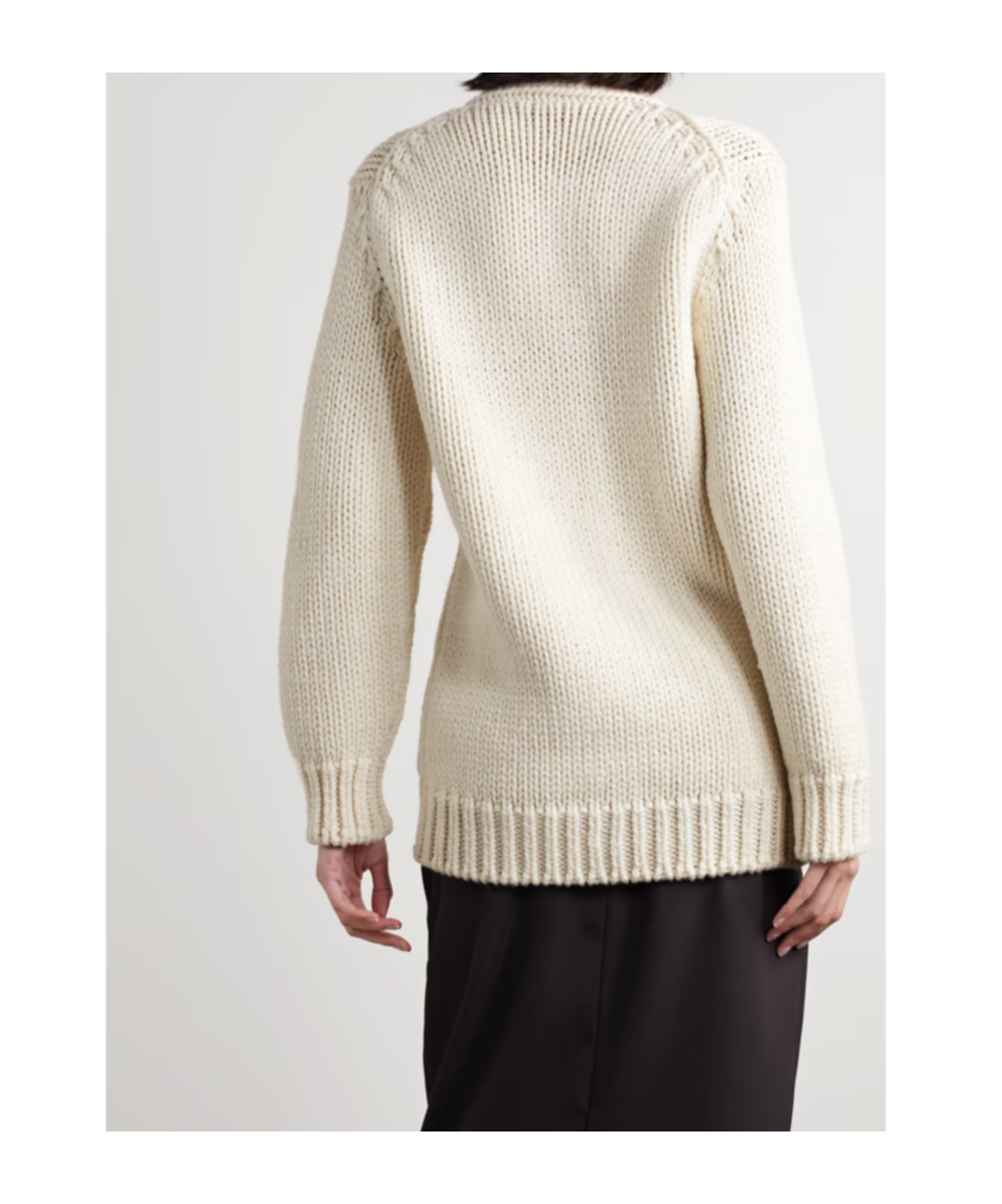 THE ROW EVESHAM WOOL CARDIGAN SWEATER