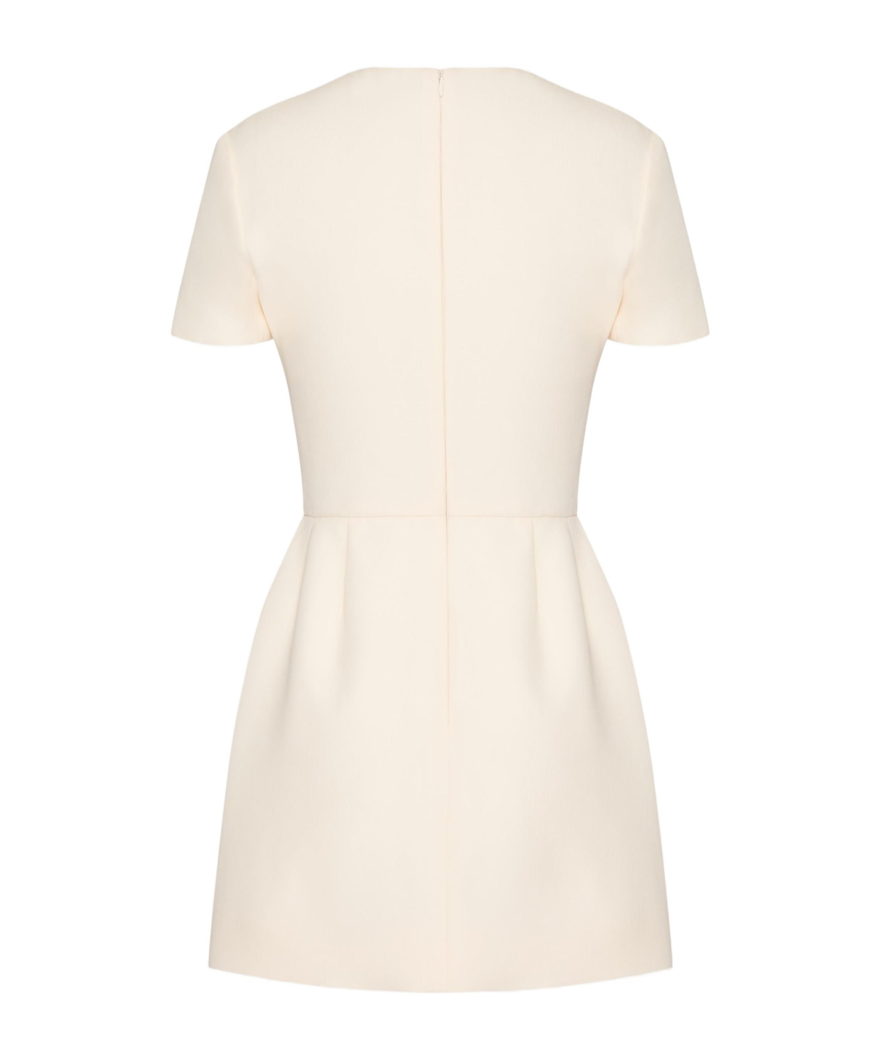 Valentino Logo Round-neck Dress In White