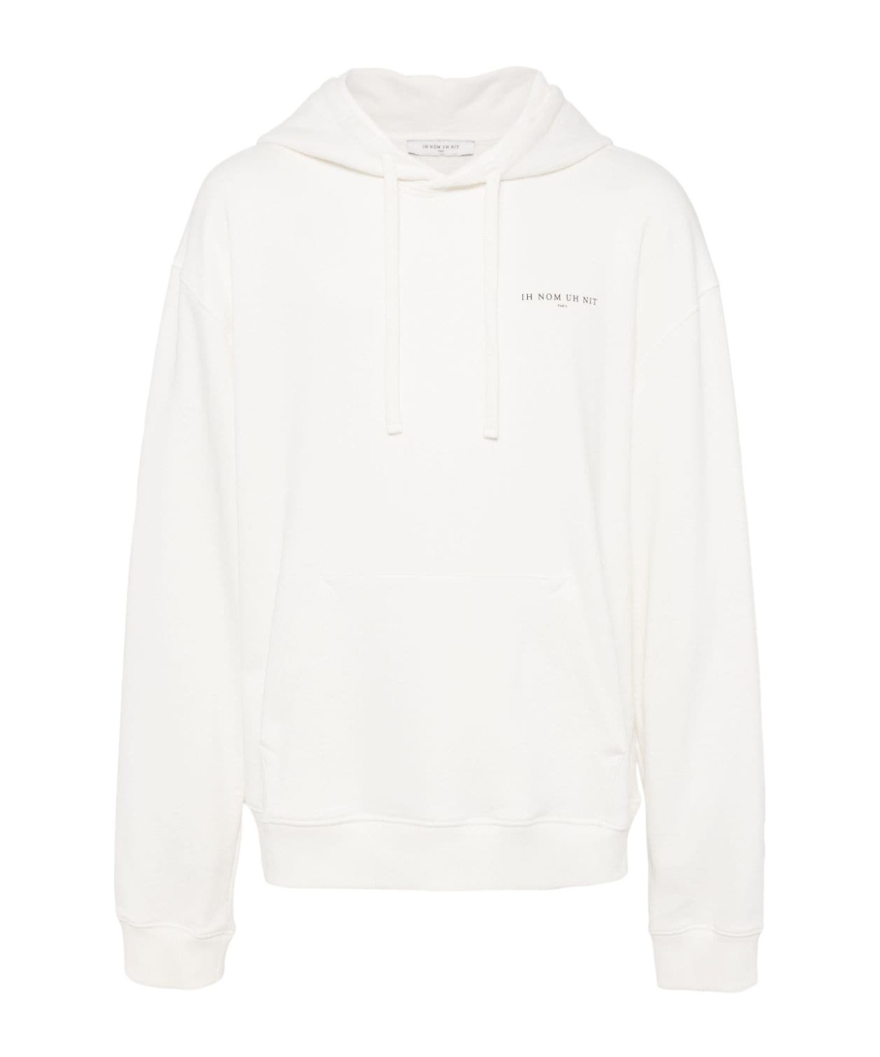 Ih Nom Uh Nit Long-sleeved Hooded Hoodie In White