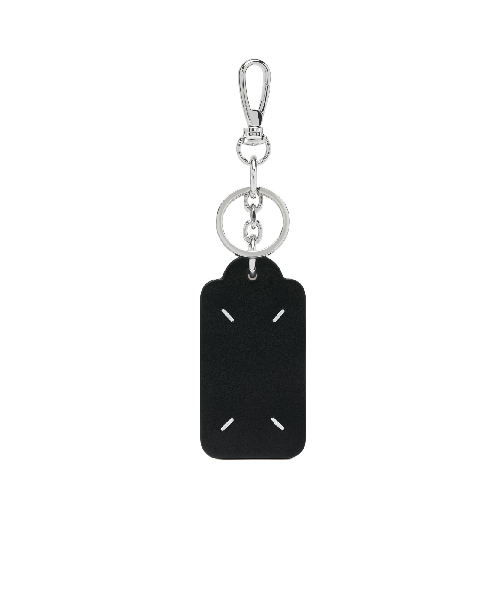 Maison Margiela Four Stitches Keyring In Black