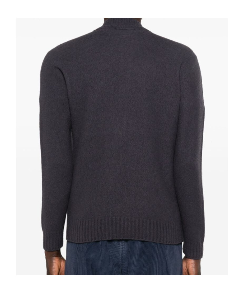 Drumohr Zip Cardigan In Black