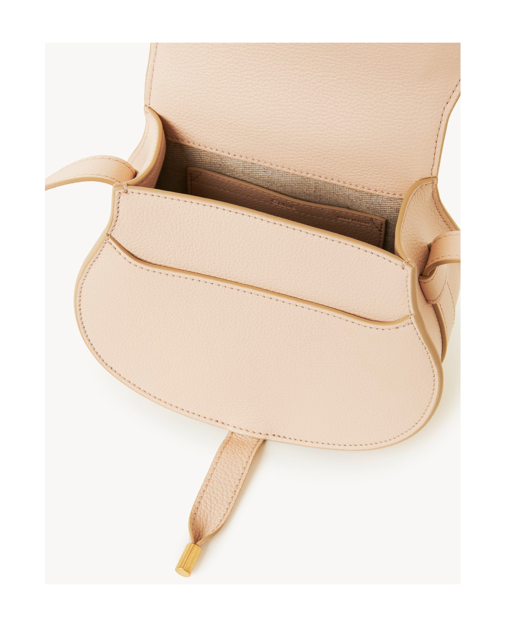 Chloé Marcie Leather Crossbody Bag In Nude