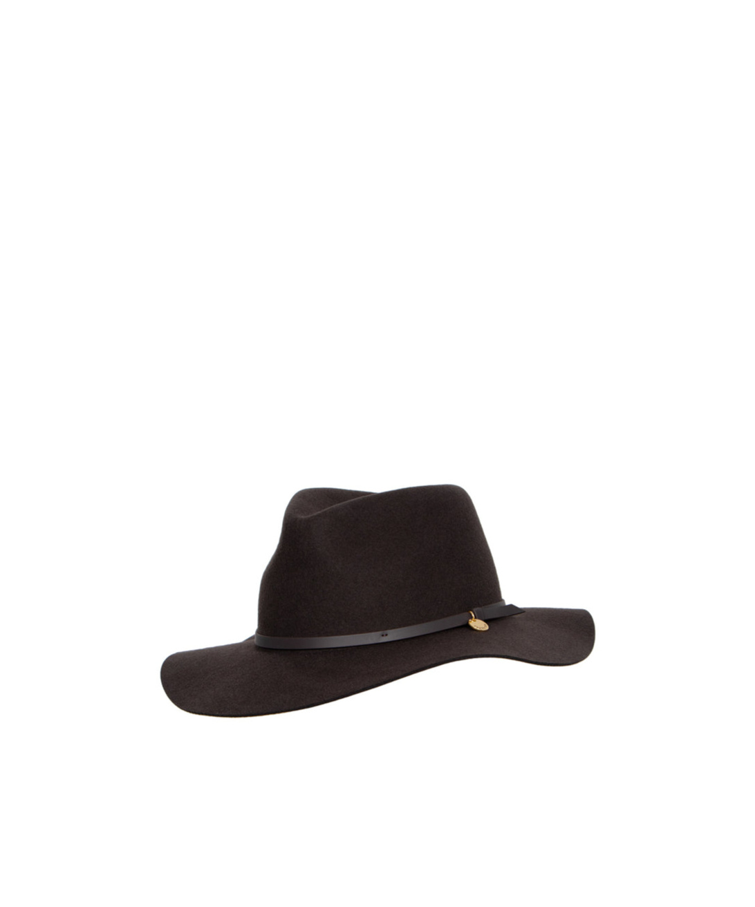 Rag & Bone Wide-rimmed Hat In Deep Espresso Coffee