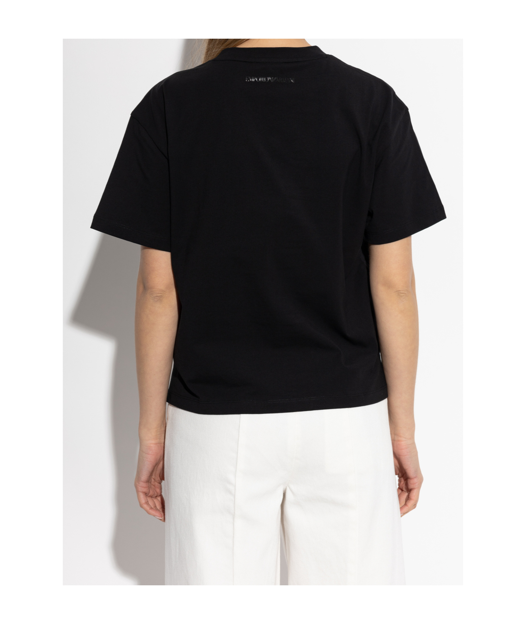 Emporio Armani T-shirt From The Sustainability Collection In Black