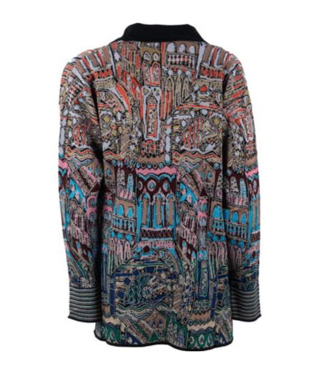 Missoni Seraphim Pull Over Multicolor Blue And Red Tones In Black