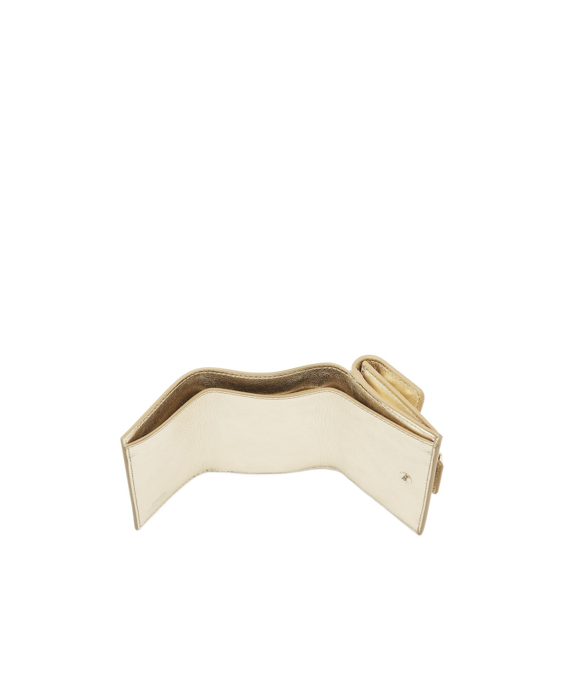 Fendi Rectangular Three-fold Small Wallet In Nude