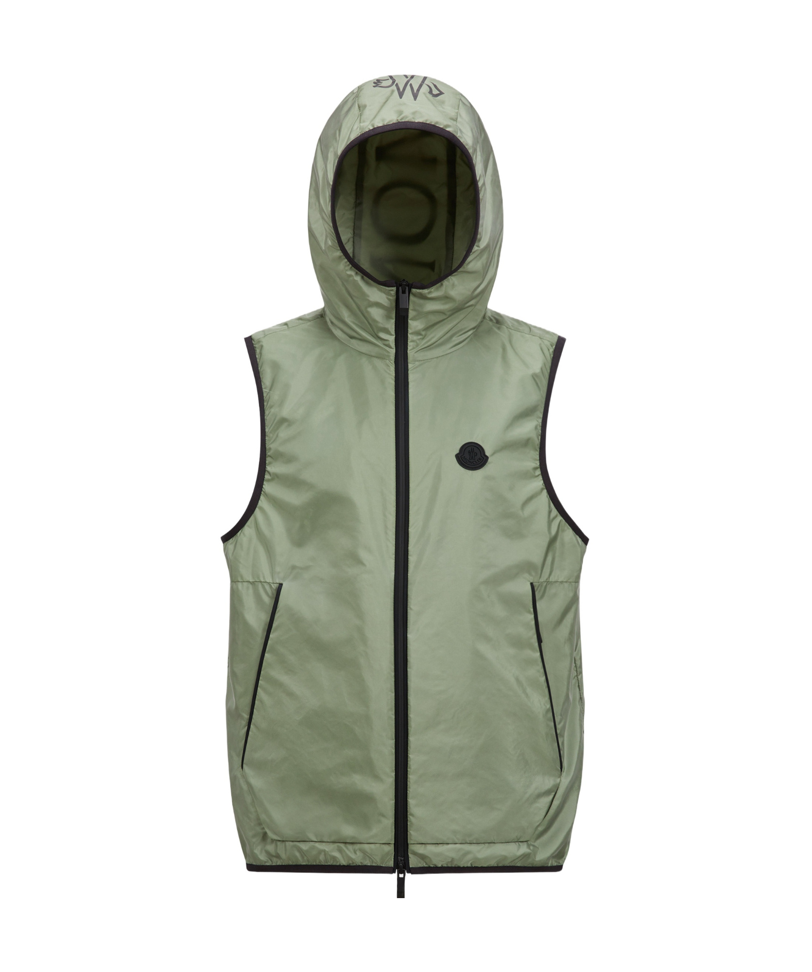 Moncler Gilet Moretan À Capuche In Green