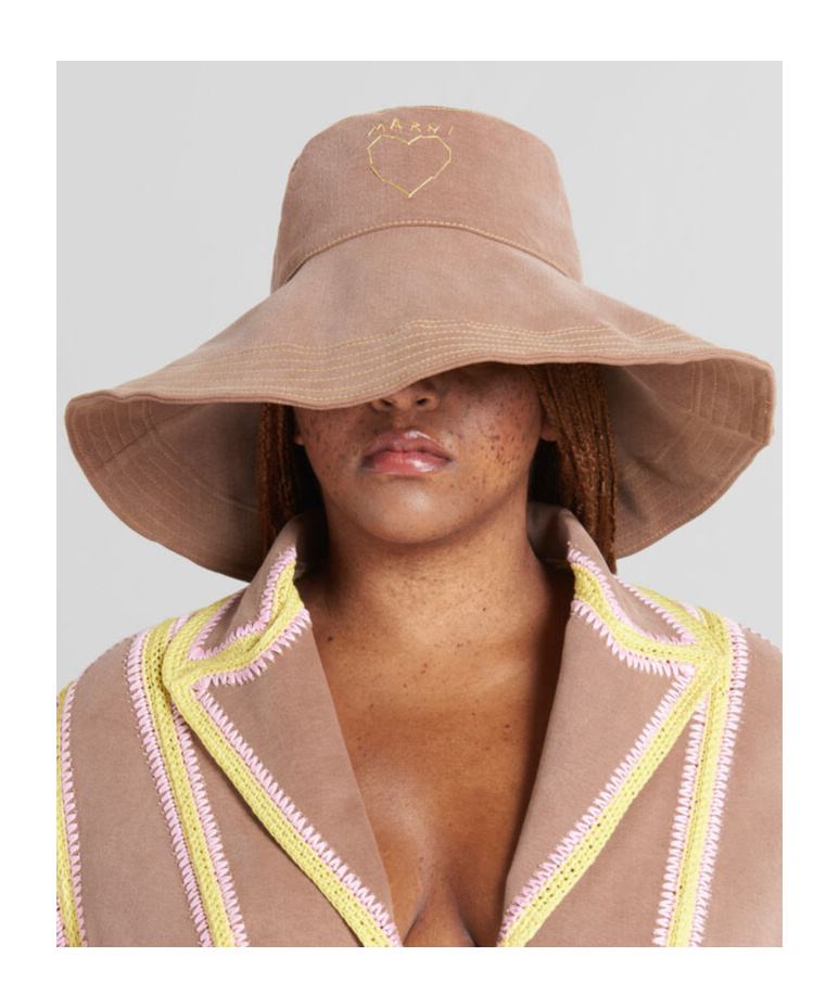 Marni Brown Organic Denim Hat