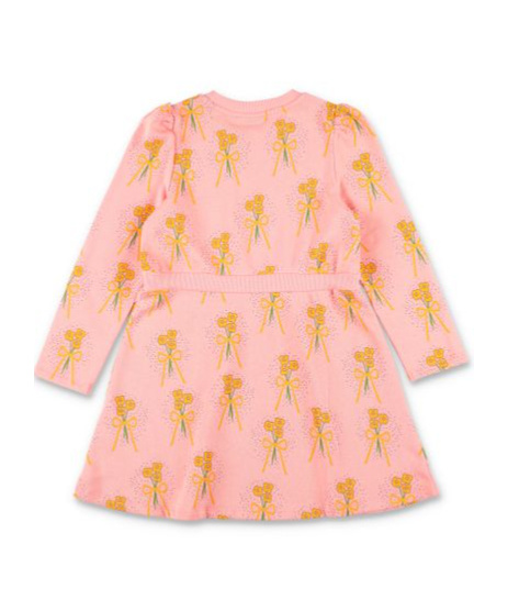 Shop Mini Rodini Floral-print Dress In Pink