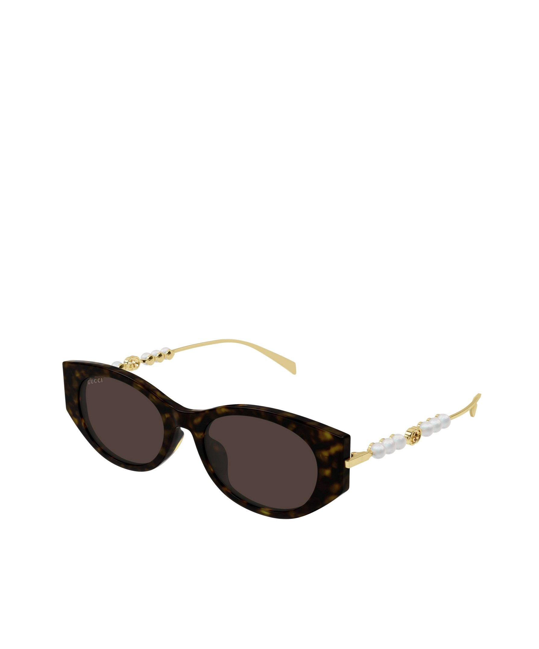 Gucci Eyewear Low Nose Bridge Fit Sunglasses In Black