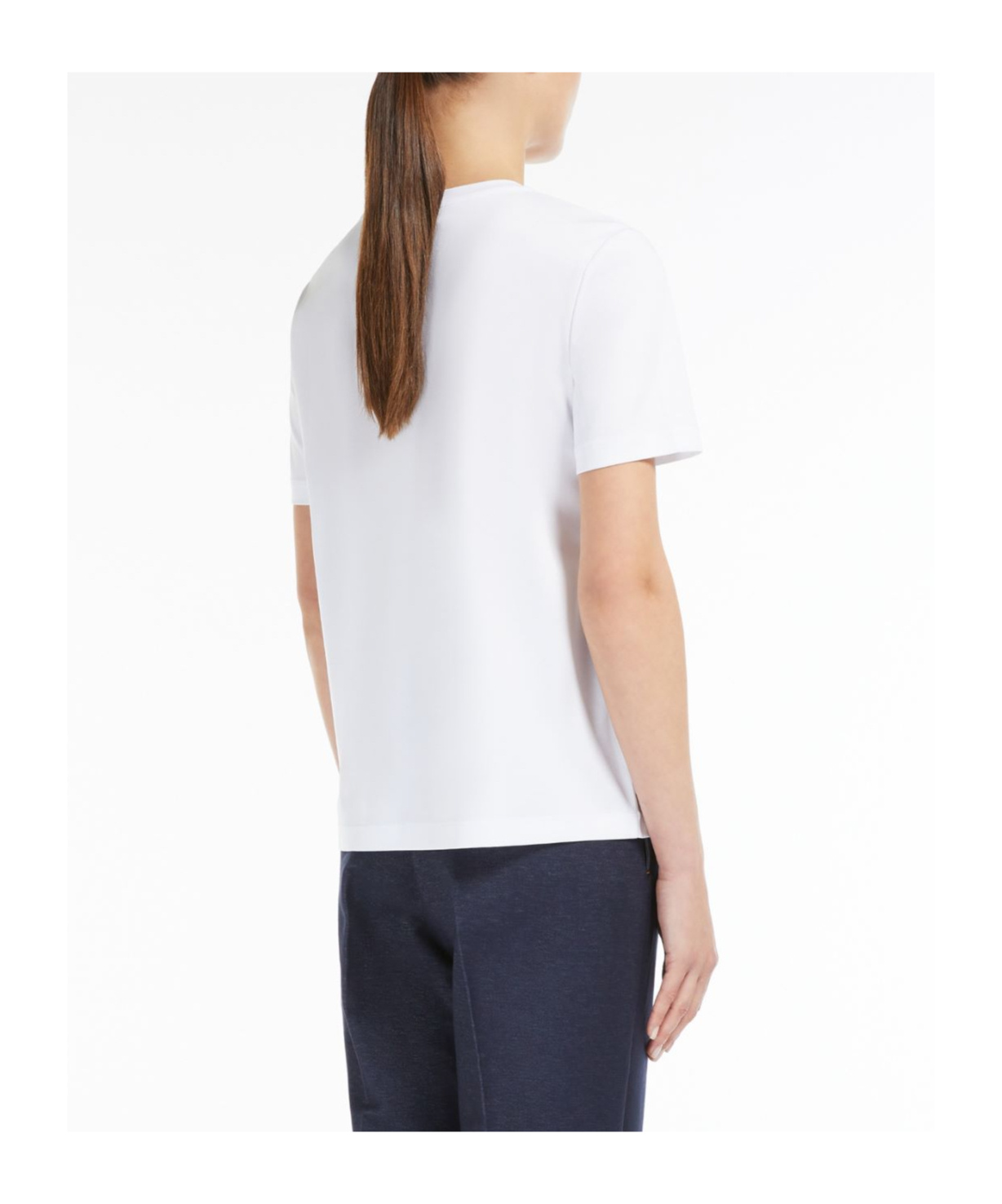 Max Mara Short-sleeved T-shirt In White