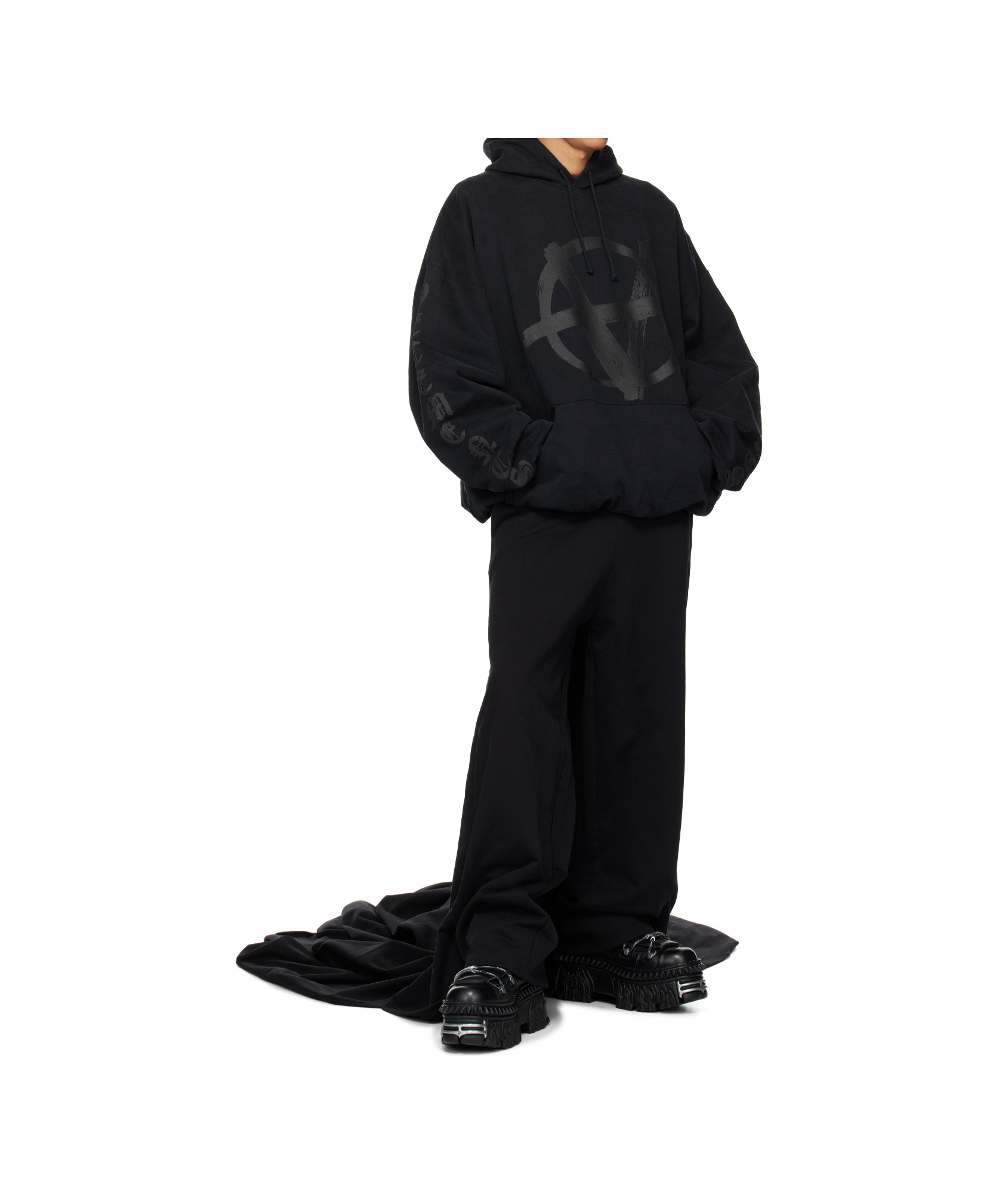 Vetements Black Runway Train Sweatpants In Black