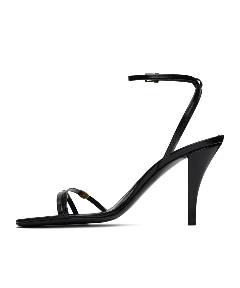 The Row Cleo Bijoux High-heeled Sandals In Black