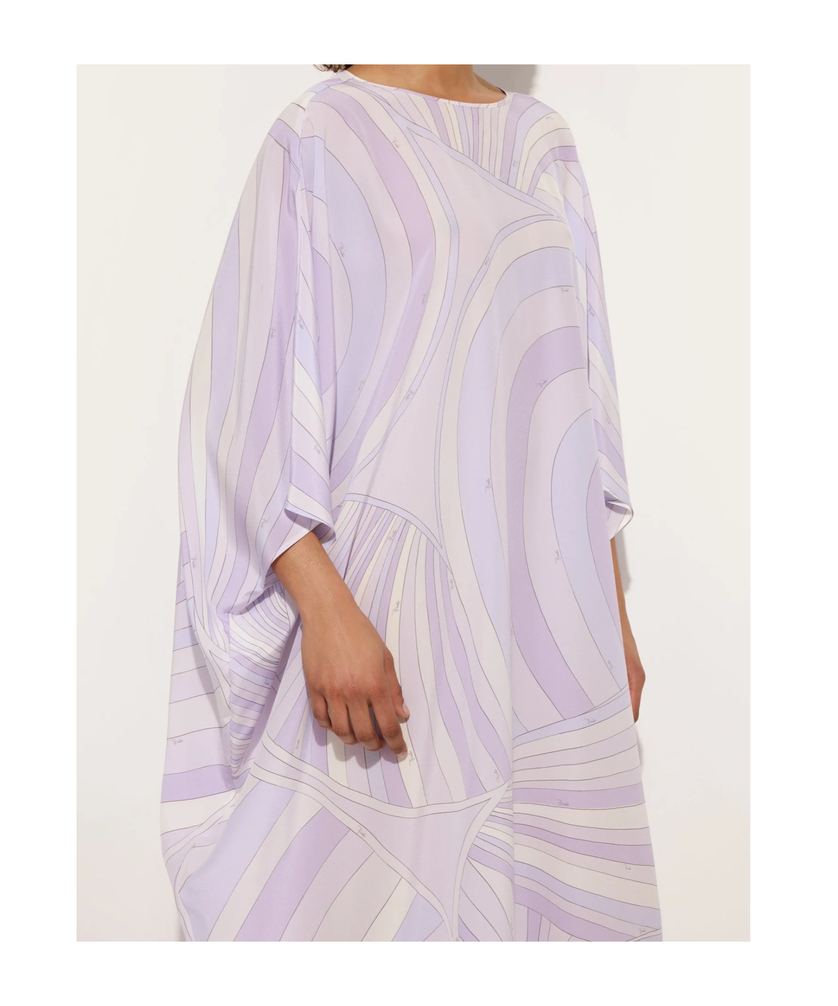 Pucci Wave-print Kaftan In Purple