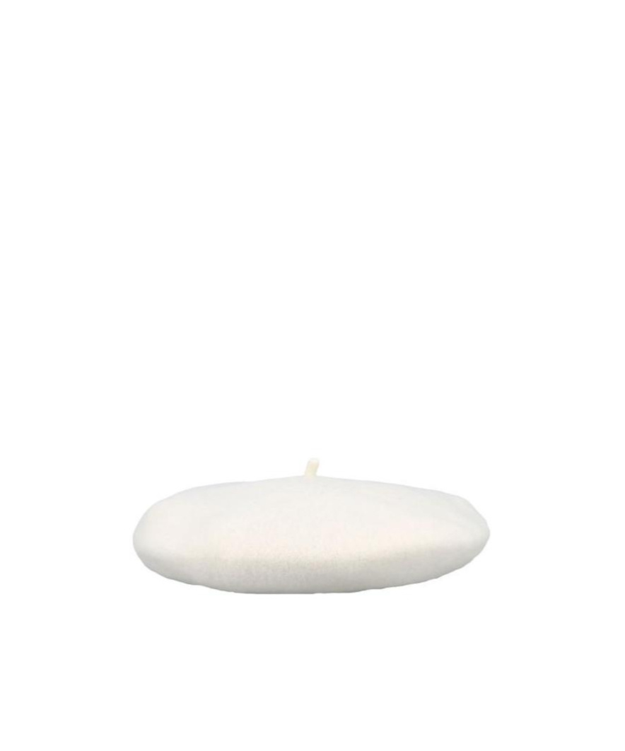 Maison Margiela Four-stitch Wool Beret In White