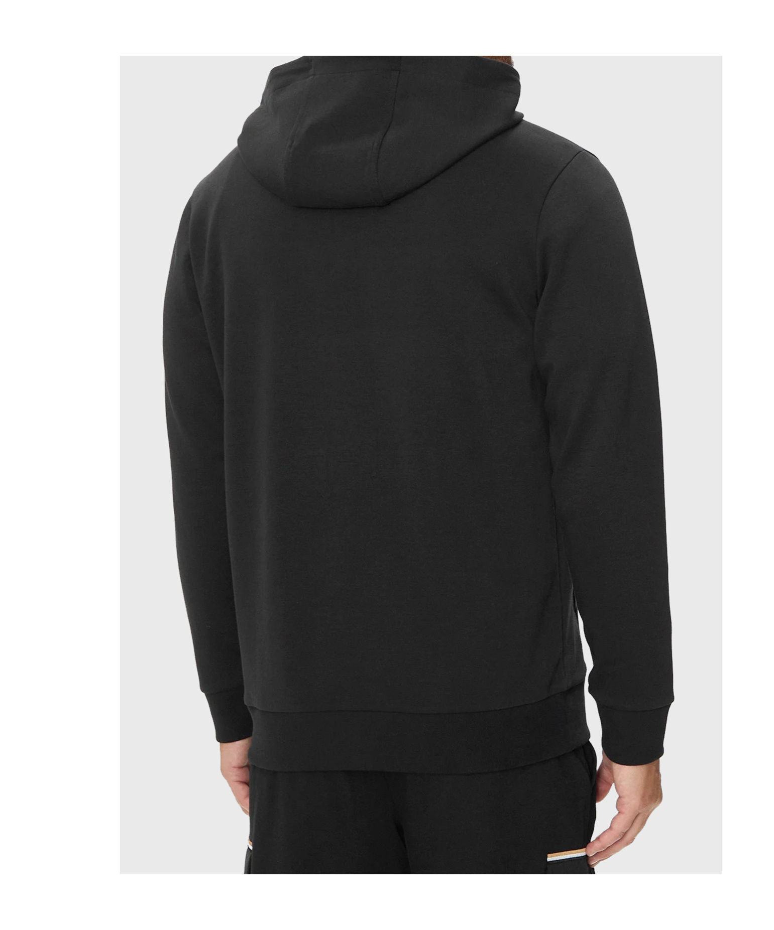 Hugo Boss Logo-detail Zip-up Hoodie In Black