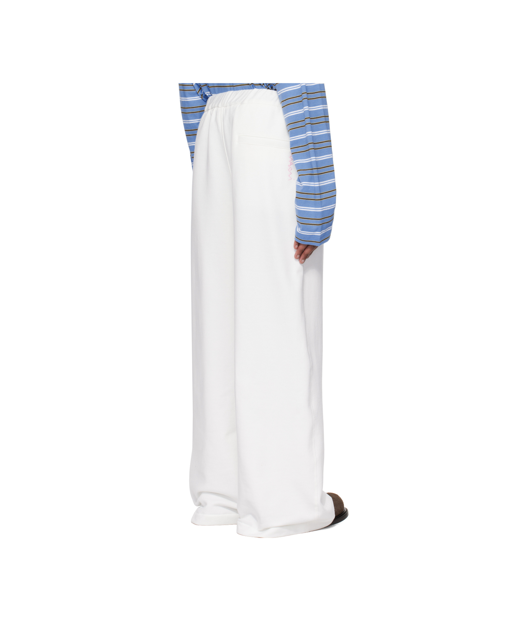 Marni White Loopback Sweatpants In White
